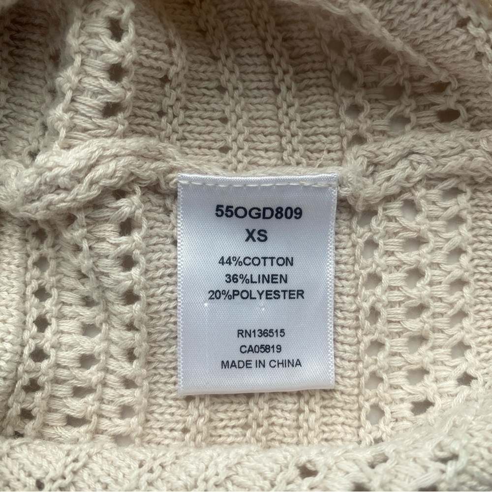Revolve One Grey Day (OGD) Georgia Romper Crochet Linen Cotton Blend Size XS - Picture 12 of 12